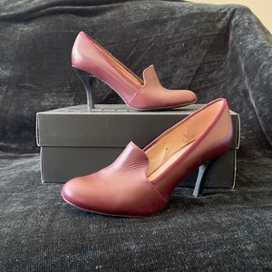 Franco Sarto burgundy pumps